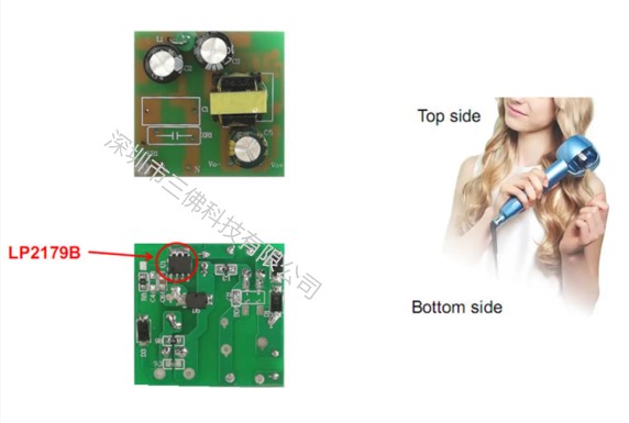 12V400MA自動卷發器電源方案 LP2179B芯茂微電子